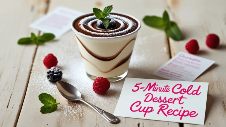 5 minutes cold dessurt cup recipe